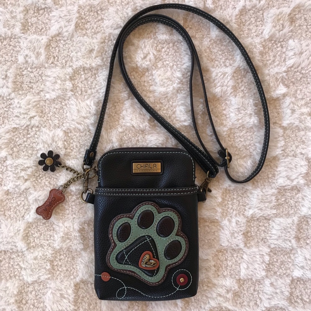 Chala Paw Patch Crossbody Bag with charms